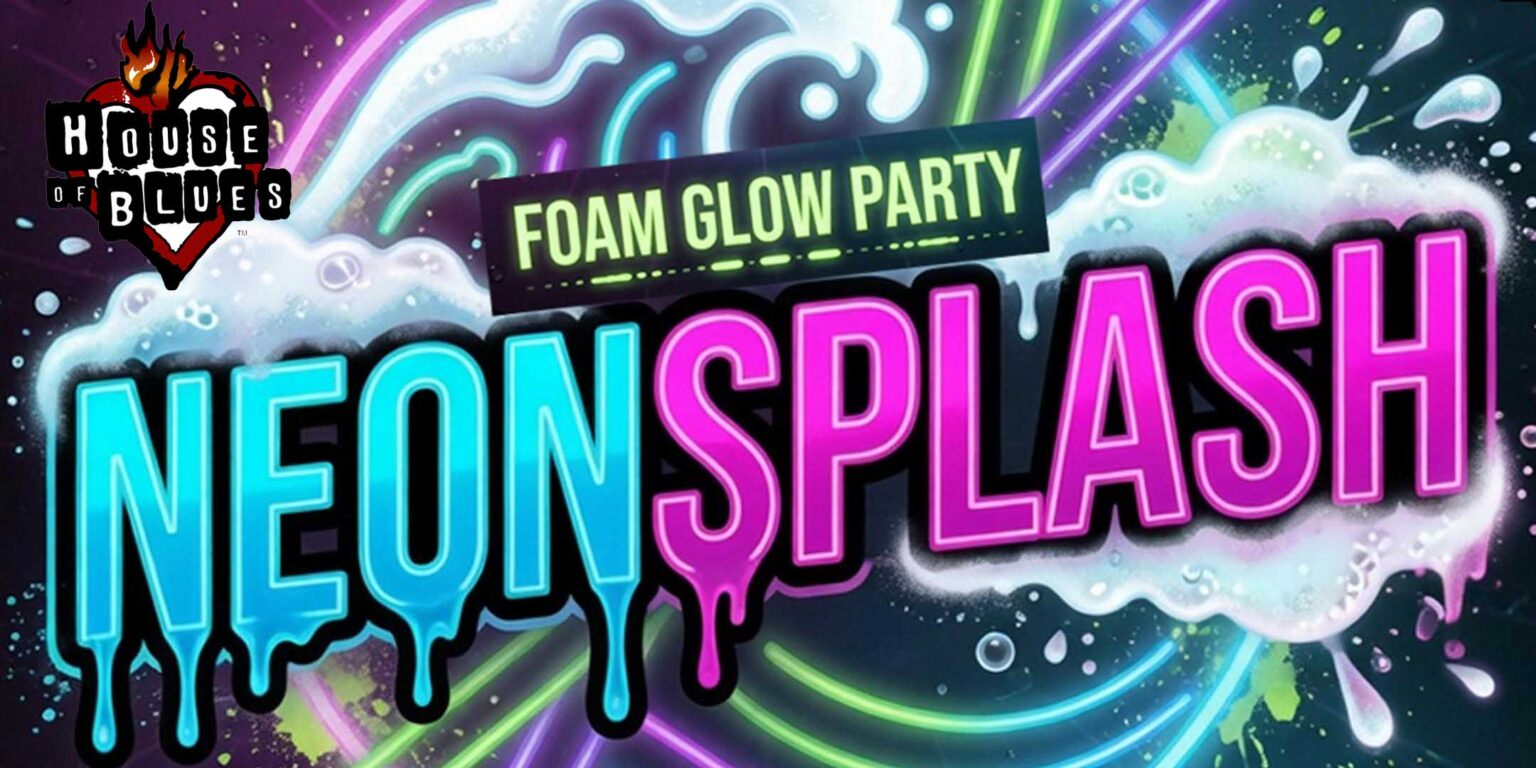 Neon Splash Foam Glow Party at House of Blues Myrtle Beach for Senior Week
