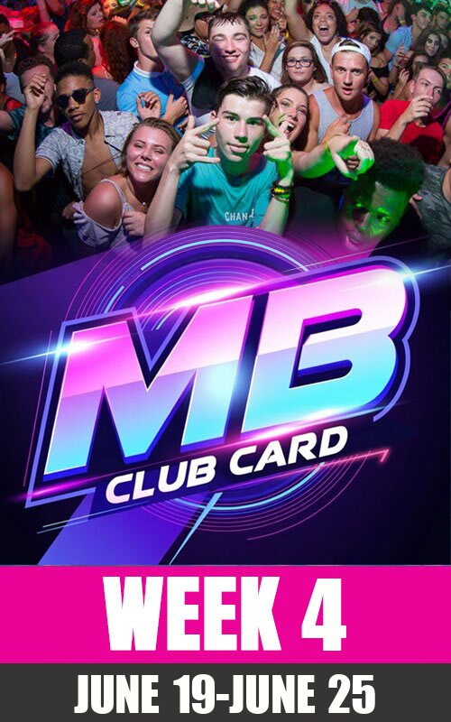 Myrtle Beach Club Card Senior Week 2027 Week 4 pass, June 19 to June 25